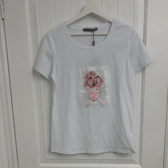 NESS Top with Lace and Pearl Detail BNWT - Picture 2 of 10